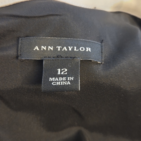 Ann Taylor Black Sequin Collared Asymmetrical Dress Size 12 - Picture 6 of 6